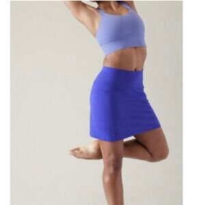 Athleta M Salutation Stash 16 1/2 Skort Medium Lazurite Blue Purple
